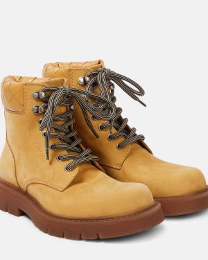 Bottega Veneta Haddock suede combat boots