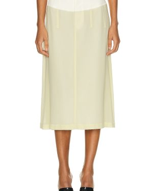 Bottega Veneta Midi Skirt in Banana - Yellow. Size 34 (also in 36).