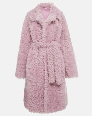 Bottega Veneta Oversized shearling wrap coat