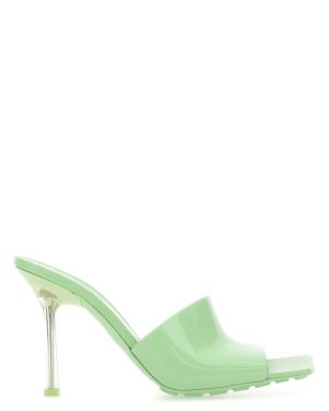 Bottega Veneta Pastel Green Pvc Stretch Mules