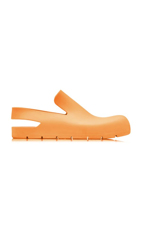 Bottega Veneta - Puddle Rubber Mules - Orange - IT 36 - Moda Operandi