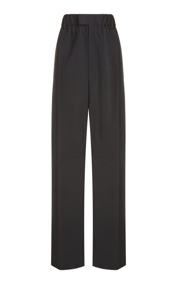 Bottega Veneta - Tailored Wool Twill Straight-Leg Pants - Black - IT 36 - Moda Operandi