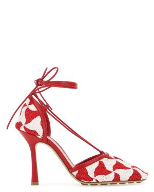 Bottega Veneta Two-tone Stretch Crochet Sandals