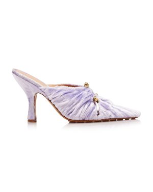 Bottega Veneta - Velvet Mules - Purple - IT 39 - Moda Operandi