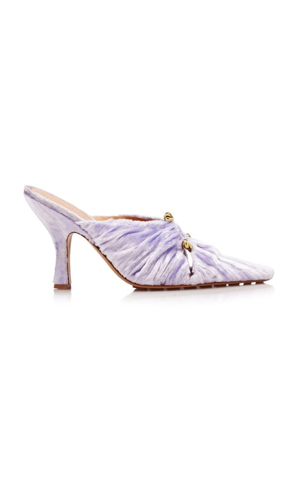 Bottega Veneta - Velvet Mules - Purple - IT 39 - Moda Operandi