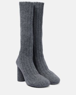Bottega Veneta Wool-blend knee-high sock boots