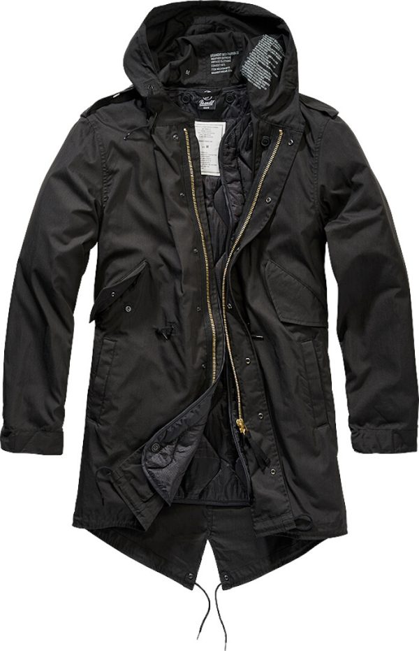 Brandit M51 US Parka Jacket, black, Size 5XL