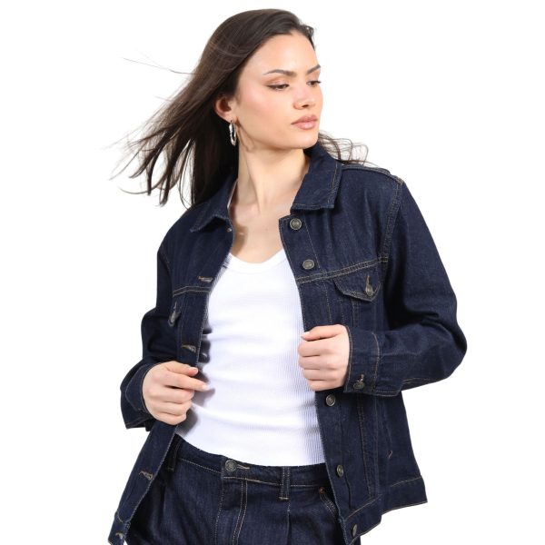 Brave Soul Bloom Denim Jacket - Dark wash - Size 14 | TJ Hughes