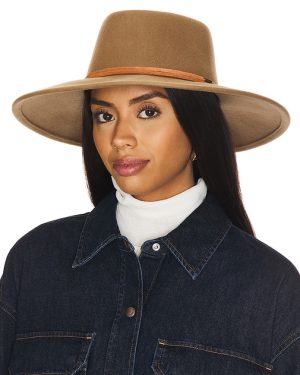 Brixton Brenton Convertabrim Fedora in Brown. Size L.