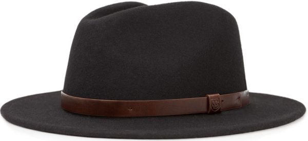 Brixton Messer Fedora Hat, black, Size M