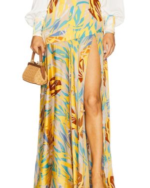 Bronx and Banco Cleopatra Isla Maxi Skirt in Mustard. Size M.