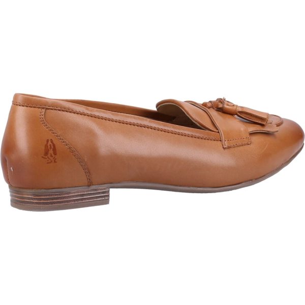 (Brown, 3 (Adults')) Hush Puppies Marissa Tassel Leather Women's Tan Loafers