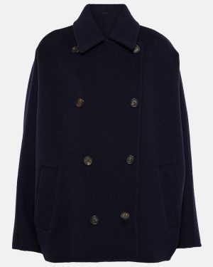 Brunello Cucinelli Cropped wool and cashmere coat