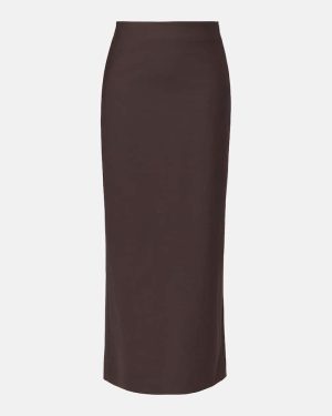 Brunello Cucinelli Wool-blend maxi skirt