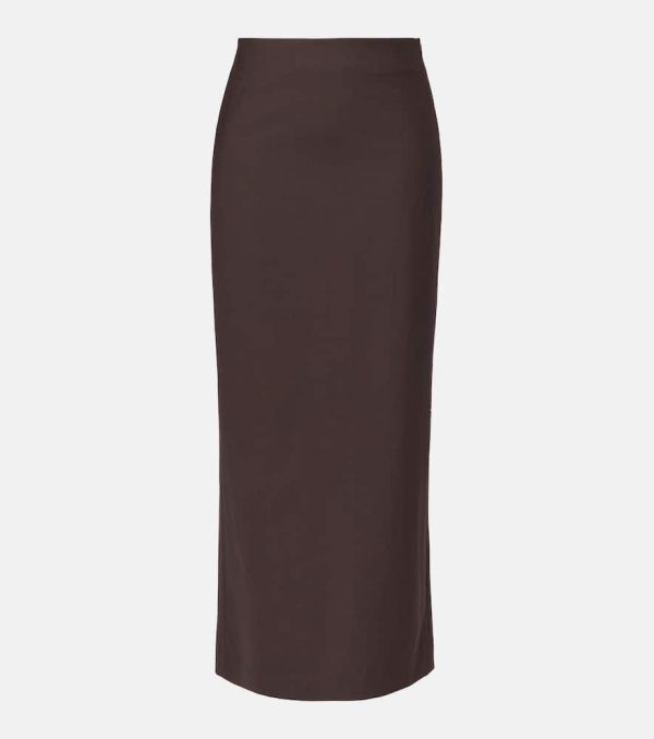 Brunello Cucinelli Wool-blend maxi skirt
