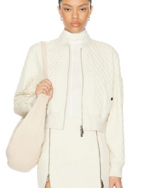 Burberry Bomber Jacket in Plaster - White. Size L (also in ).