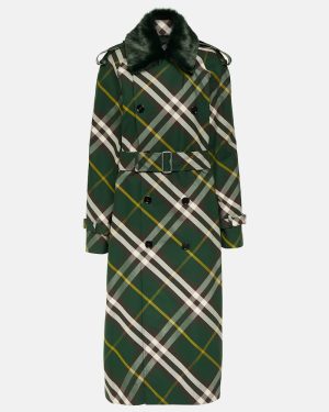 Burberry Burberry Check cotton gabardine trench coat