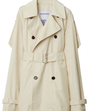Burberry Silk Short Trench Coat