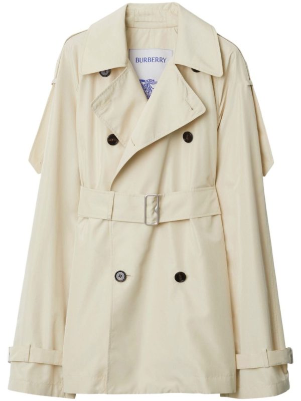Burberry Silk Short Trench Coat