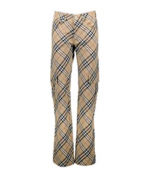 Burberry Straight-leg Checked Cargo Pants
