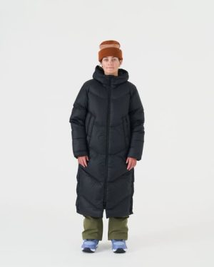 Burton Long Down Parka Jacket - True Black - S