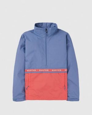 Burton Melter Anorak - Slate Blue/Corallium - M