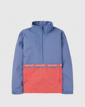 Burton Melter Anorak - Slate Blue/Corallium - M