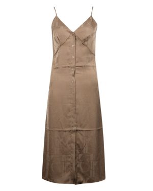 Button Through Slip Dress