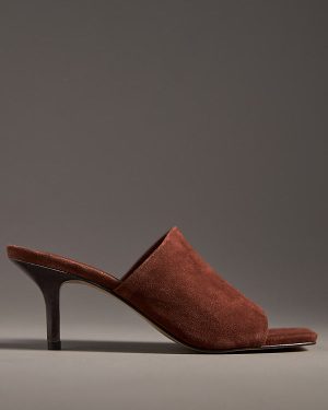 By Anthropologie Square-Toe Heeled Mules