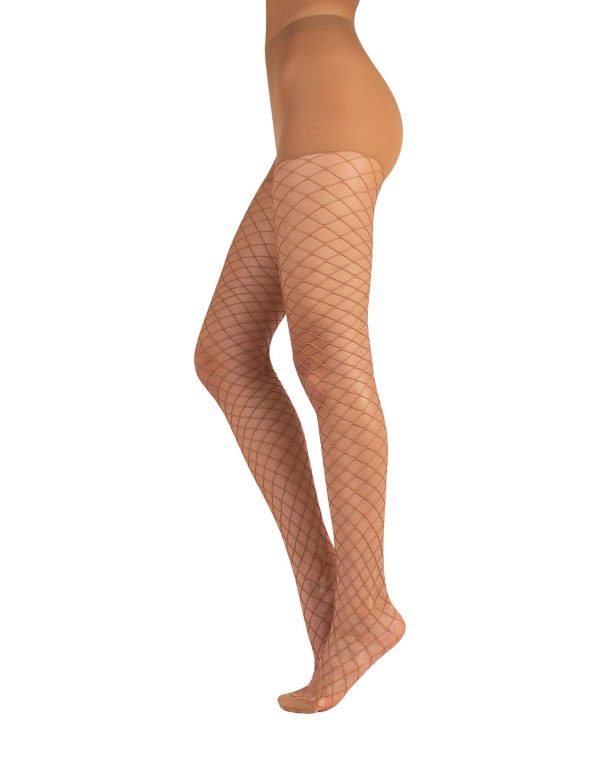 CALZITALY Fishnet Tights | Fishnet Large Large Black, XS L/XL XS)