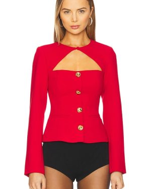 CAMI NYC x REVOLVE Zaynab Blazer in Red. Size 2, 6, 8.