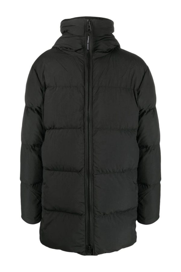 CANADA GOOSE LAWRENCE PUFFER COAT Size: M, colour: BLACK