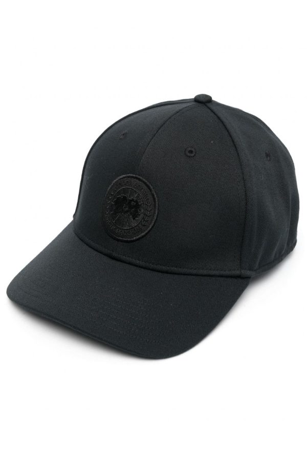 CANADA GOOSE TONAL LOGO CAP Size: M/L, colour: BLACK