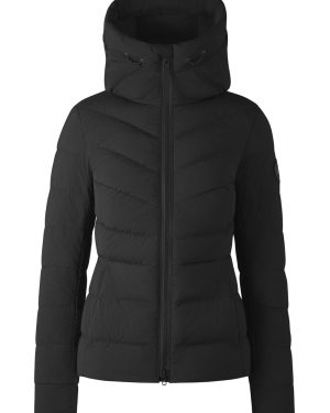 CANADA GOOSE WOMENS CLAIR COAT Size: L, colour: BLACK