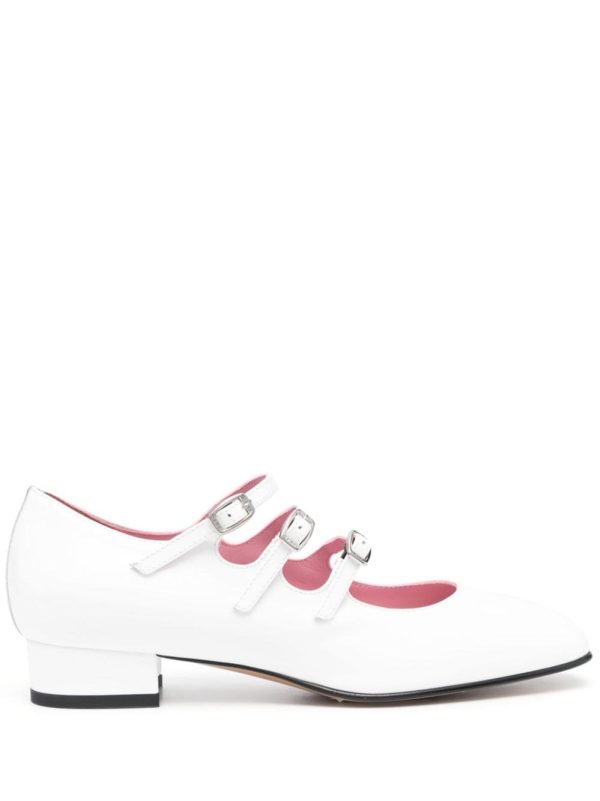 CAREL PARIS Ariana Patent Leather Mary Janes Ballet Flats