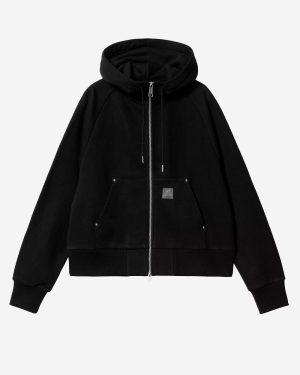 CARHARTT WIP_W Eldon Hooded Jacket with Rivets_Black_M_Women