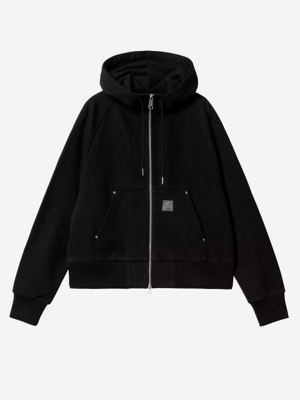 CARHARTT WIP_W Eldon Hooded Jacket with Rivets_Black_M_Women