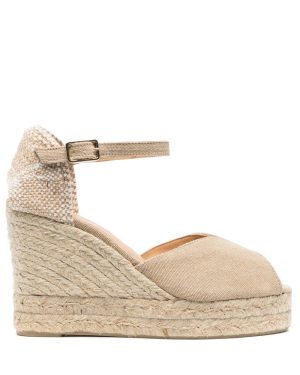 CASTANER SINCE 1927 Bianca Raffia Wedge Espadrilles