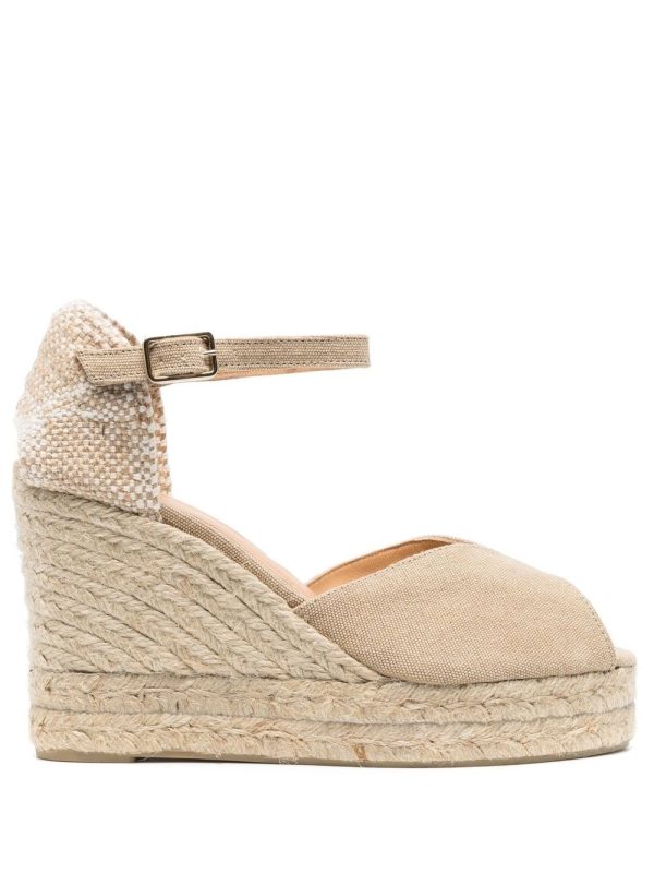 CASTANER SINCE 1927 Bianca Raffia Wedge Espadrilles