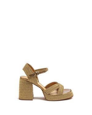 CASTANER Valle Heeled Sandals - Gold