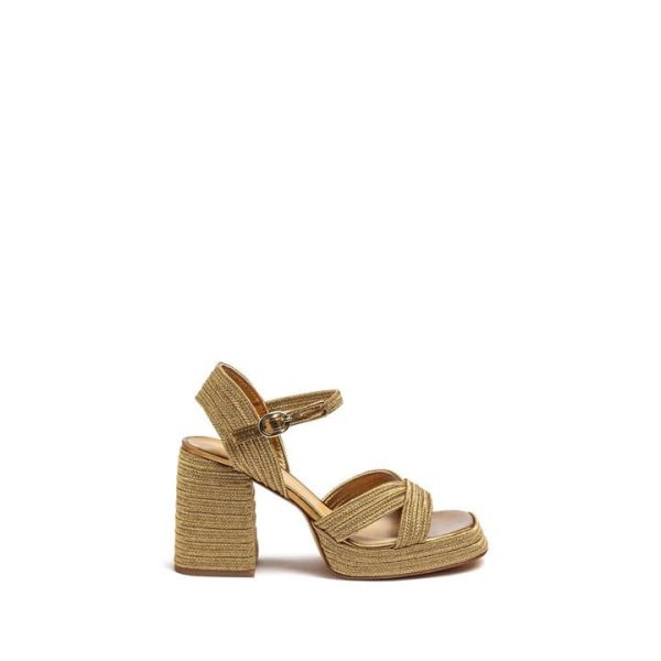 CASTANER Valle Heeled Sandals - Gold