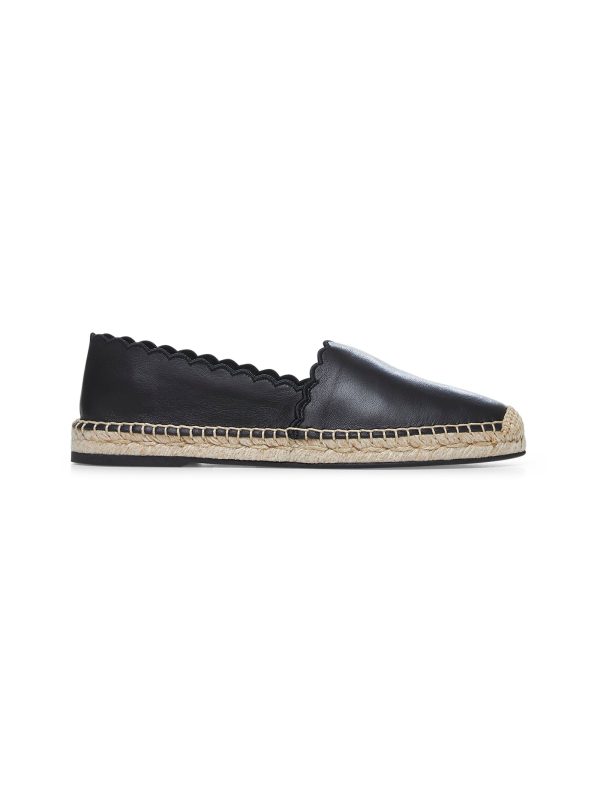 CHLO | Black leather espadrilles | Women | 36