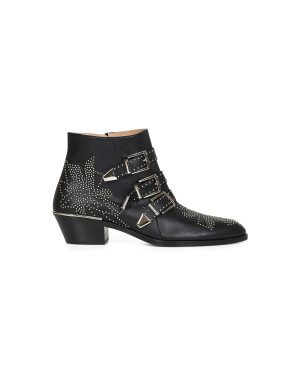 CHLO | Black nappa leather Susanna ankle boots | Women | 37
