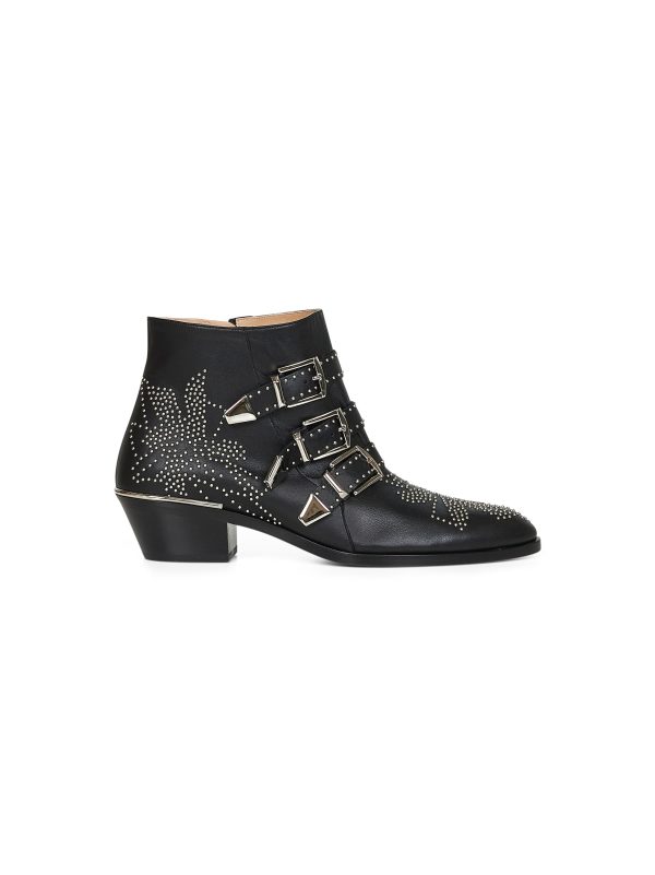 CHLO | Black nappa leather Susanna ankle boots | Women | 37