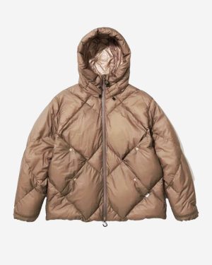 CMF OUTDOOR GARMENT_Beige down hoodie jacket_Beige_M_Unisex