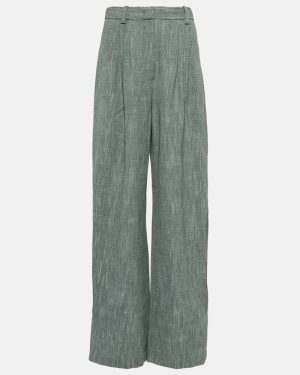 CO High-rise wool-blend wide-leg pants