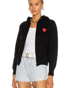 COMME des GARCONS PLAY Sweatshirt in Black - Black. Size L (also in S, XL, XS).