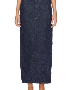 COTTON CITIZEN Gia Maxi Skirt in Denim-Dark. Size 26.