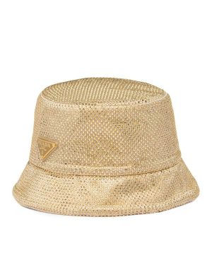 CRYSTALS BUCKET HAT - Prada - Woman