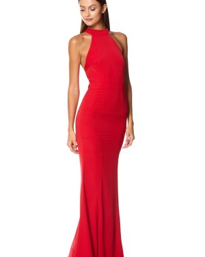 Caden Halter Neck Maxi Dress, UK 18 / US 14 / EU 46 / Red